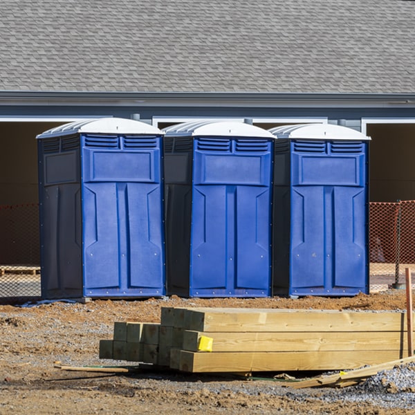 what is the expected delivery and pickup timeframe for the porta potties in South Heidelberg Pennsylvania